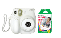 Fujifilm Instax Mini 7s Instant Film Camera with 10 sheets ~ White