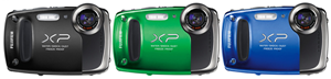 Fujifilm XP50 14MP 5x Zoom Li-Ion Waterproof Explorer Digital Camera Bundle ~ Blue/Green/Black
