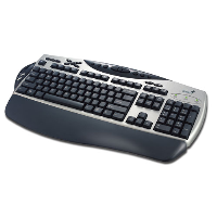 Genius Wired Office Keyboard - PS/2 (Black/Silver)