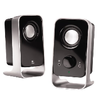 Logitech LS11 2.0 Channel Notebook Speakers - Black/Silver