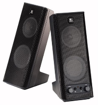 Logitech X140 2.0 Channel Speakers - Black
