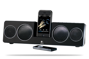 Logitech Pure-Fi Anywhere 2 / Portable, Rechargeable iPod/iPhone Speakers - Black